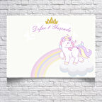 UNICORN TEMALI DOĞUM GÜNÜ AFİŞİ 35X50 cm