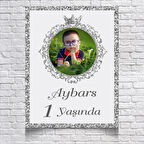 Gümüş Temalı Doğum Günü Afişi 70X100 cm