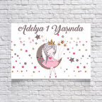 Prenses Temalı Doğum Günü Afişi 35X50 cm