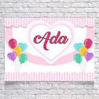 Kalp Balon Temalı Doğum Günü Afişi 50X70 cm