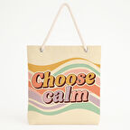 Choose Calm Renkli Plaj Çantası