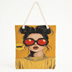 WOW! Balonlu Sarı Plaj Çantası