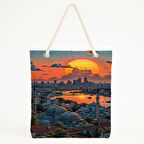 Günbatımı Şehir Plaj Çantası