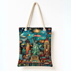 Kozmik New York Omuz Çantası