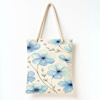 Mavi Bahar Omuz Çantası