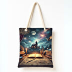 Yıldızlı Büyü Sahnesi Omuz Çantası