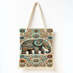 Fil Bahçesi Eskizi Omuz Çantası