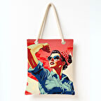 Güçlü Kadın Mesajı Omuz Çantası