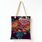 Mor Bahçe Rüyası Omuz Çantası