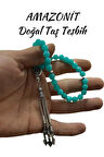 Sertifikalı Amazonit Doğal Taş Tesbih Faseta Kesim Aaa Kalite