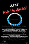 Sertifikalı Akik Doğal Taş Bileklik 6mm