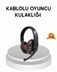 Profesyonel Gaming Kulaklık – Mikrofonlu Yumuşak Pedli Stereo Ses Kalitesi Tere 