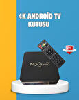 Android TV Box 4K – 2GB RAM 16GB ROM Kablosuz Wi-Fi Medya Oynatıcı