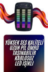 Bluetooth Hoparlör Taşınabilir Şarjlı Işıklı Büyük Boy Yüksek Ses Kalitel