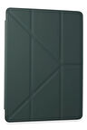 Samsung Galaxy T870 Tab S7 11 Kılıf Kalemlikli Mars Tablet Kılıfı - Koyu Yeşil