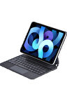 iPad Pro 11 (2024) Kılıf X7P Magic Manyetik Klavyeli Tablet Kılıfı - Siyah-(579