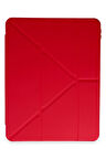 Xiaomi Pad 6 Kılıf Kalemlikli Mars Tablet Kılıfı - Kırmızı-(5796)