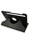 Samsung Galaxy X800 Tab S8 Plus 12.4 Kılıf 360 Tablet Deri Kılıf - Siyah-(5796)