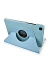 Samsung Galaxy Tab A7 10.4 Kılıf 360 Tablet Deri Kılıf - Turkuaz-(5796)