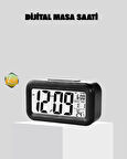 Fotoselli Dijital Masa Saati Aydınlatmalı Alarm ve Tarih Göstergeli