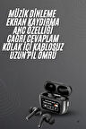 Yeni Nesil Pro Ekranlı Bluetooth Kulaklık 5.0 Bluetooth