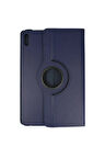Huawei MatePad SE 11 Kılıf 360 Tablet Deri Kılıf - Lacivert-(5796)