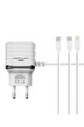 C33 Hızlı Şarj Cihazı 3in1 (Dahili Micro USB Kablolu)-(5796)