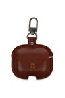 Airpods 3 (3.nesil) Çanta Deri Kılıf - Kahverengi-(5796)