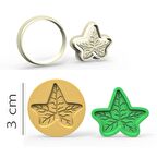 Asma Kurabiye, Bisküvi, Kolye Ucu, Mühür Kalıp Seti - 3 cm