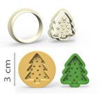 Çam Kurabiye, Bisküvi, Kolye Ucu, Mühür Kalıp Seti - 3 cm