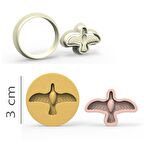 Kuş Kurabiye, Bisküvi, Kolye Ucu, Mühür Kalıp Seti - 3 cm