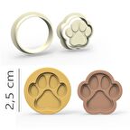 Pati Kurabiye, Bisküvi, Kolye Ucu, Mühür Kalıp Seti - 2,5 cm