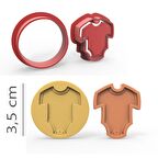 Bebek Tulum - Kurabiye, Bisküvi, Kolye Ucu Kalıp Seti - 3,5 cm