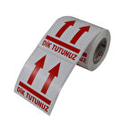 Dik Tutunuz Etiketi 70mm X 80mm Ruloda 250 Adet Kuşe Rulo Etiket