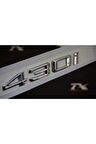 Bmw 430i Bagaj Krom Metal 3m 3d Yazı Logo