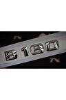 B180 Bagaj Krom Metal 3m 3d Yazı Logo