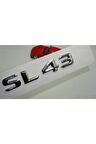 Benz Sl 43 Bagaj Krom Metal 3m 3d Yazı Logo
