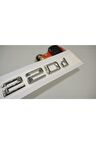 Bmw 220d Bagaj Krom Metal 3m 3d Yazı Logo