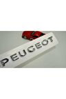 DK Peugeot Bagaj Krom ABS 3M 3D Yazı Logo Amblem 18,5 Cm
