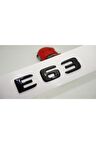 E 63 Bagaj Parlak Siyah Abs 3m 3d Yazı Logo