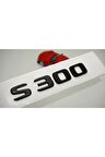 S 300 Bagaj Parlak Siyah Abs 3m 3d Yazı Logo