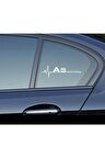Audi A5 Motor Sport Kelebek Cam Sticker 2 Li Set