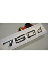 Bmw 750d Bagaj Krom Metal 3m 3d Yazı Logo