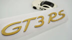 DK Tuning Porsche 911 GT3 RS Bagaj Gold ABS Yazı Logo Amblem