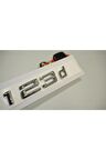 Bmw 123d Bagaj Krom Metal 3m 3d Yazı Logo