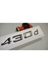 Bmw 430d Bagaj Krom Metal 3m 3d Yazı Logo