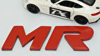 DK Tuning Lancer Evolution MR Kırmızı Bagaj Yazı Logo Mitsubishi İle Uyumlu