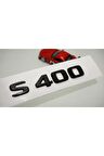 S 400 Bagaj Parlak Siyah Abs 3m 3d Yazı Logo