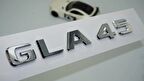 DK Tuning GLA45 Bagaj Krom ABS 3M 3D Yazı Logo Benz İle Uyumlu