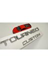 Tourneo Custom 2014+ 3m 3d Parlak Krom Abs Bagaj Yazı